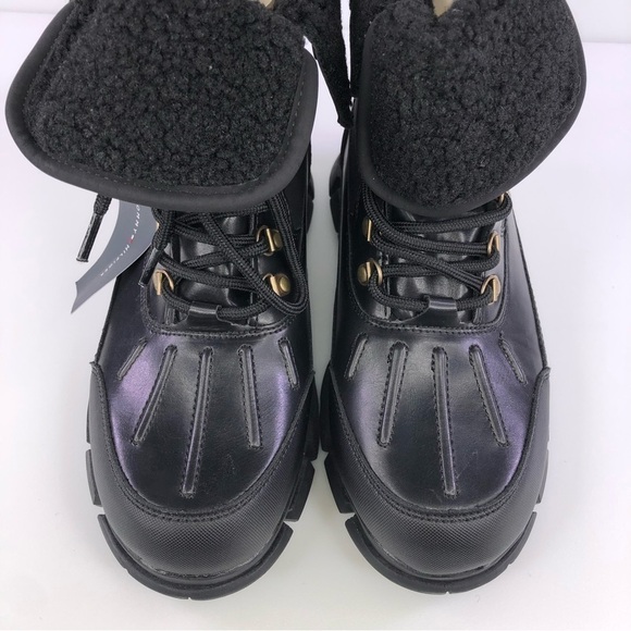 Tommy Hilfiger Men's Idan Black Multi Lace Up Boot 8.5M - Picture 9 of 10